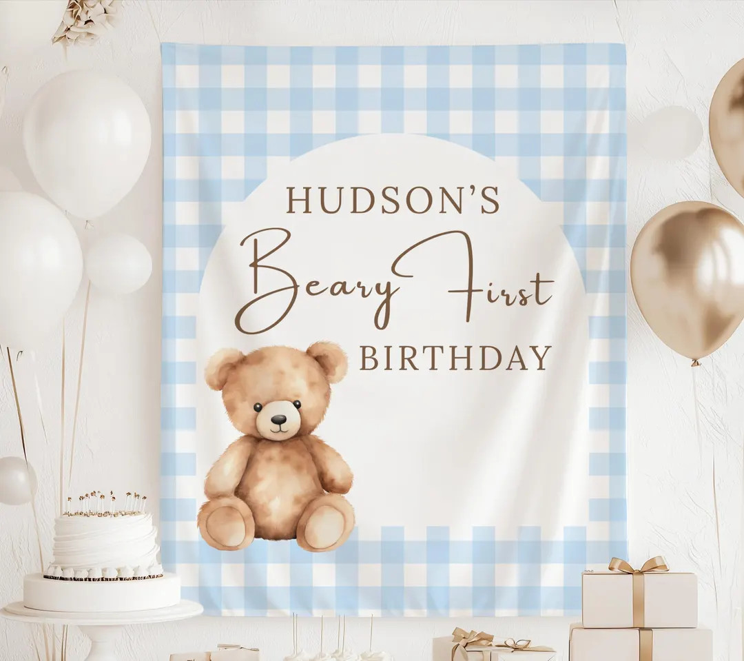 Beary First Birthday Decorations, Beary 1st Birthday Banner, Teddy Bear 1st Birthday Decor, Beary... | Etsy (US)