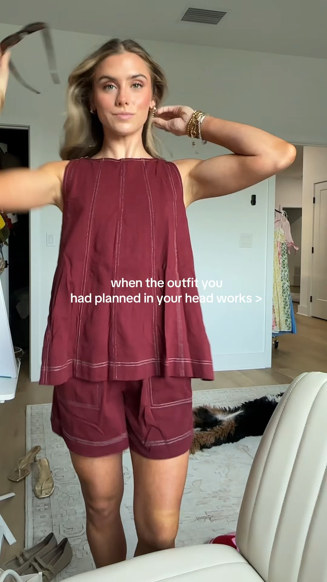 Amazon size XS Gozoloma Womens 2 Piece Outfits Sleeveless Matching Sets A Line Tank Tops Contrast Stitching High Waist Shorts with Pockets

#LTKootd #LTKSaleAlert #LTKSeasonal