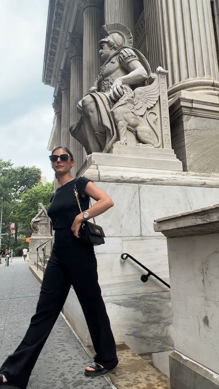 Fall outfit inspo, Fall aesthetic, Fall fashion trends, Minimal look, Chic outfit, Neutral outfit, Parisian chic, Parisian style, Wide leg trousers, Black t-shirt 

#LTKSeasonal #LTKstyletip