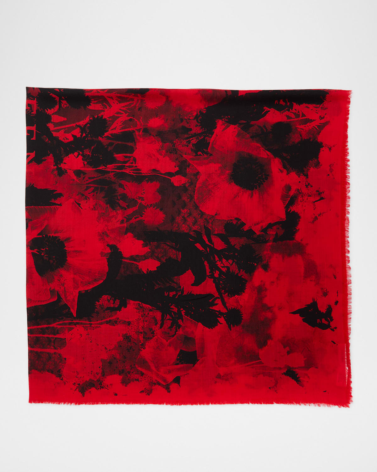 Poppy Collage Silk Scarf | Neiman Marcus