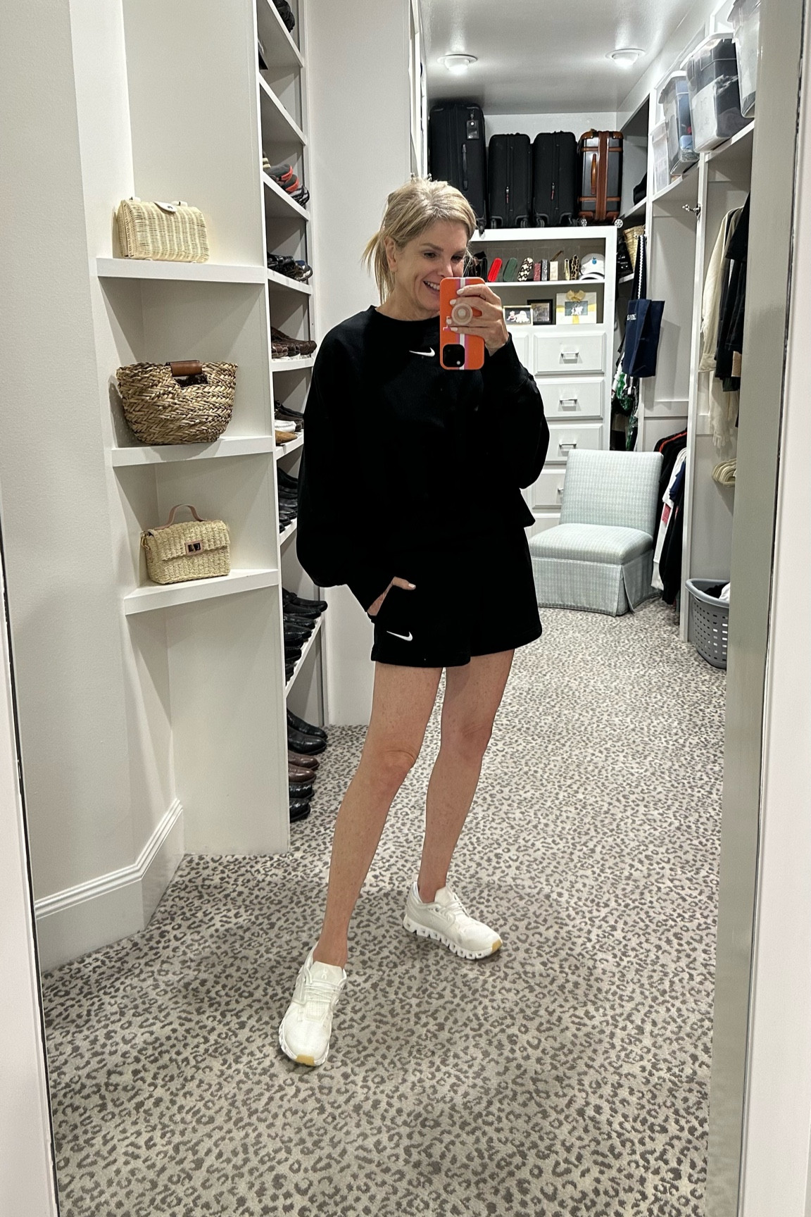 Love this oversized sweatshirt and comfy shorts. Wearing size M top & bottom. 

#LTKshoecrush #LTKxNSale #LTKunder100