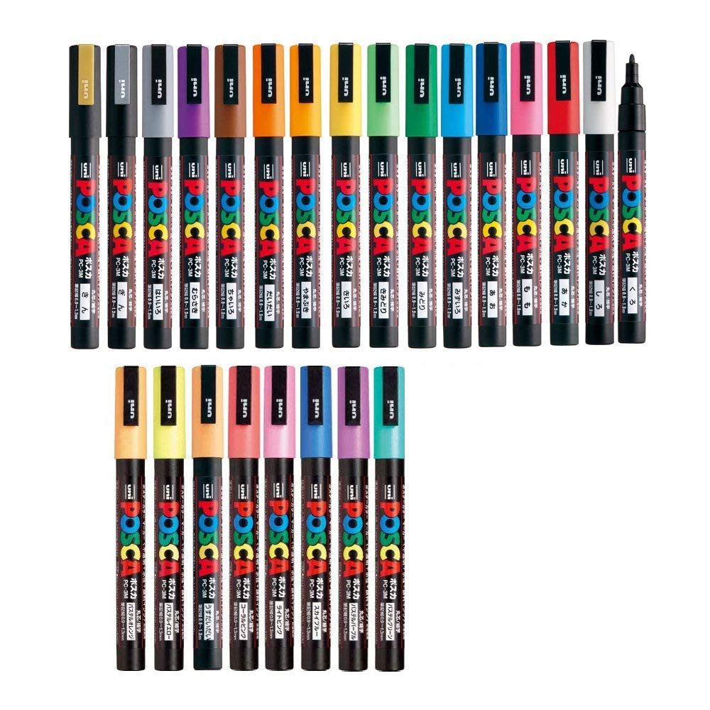 Posca Paint Marker FULL RANGE Bundle Set , Mitsubishi Poster Colour ALL COLOR Marking Pen Fine Po... | Amazon (US)