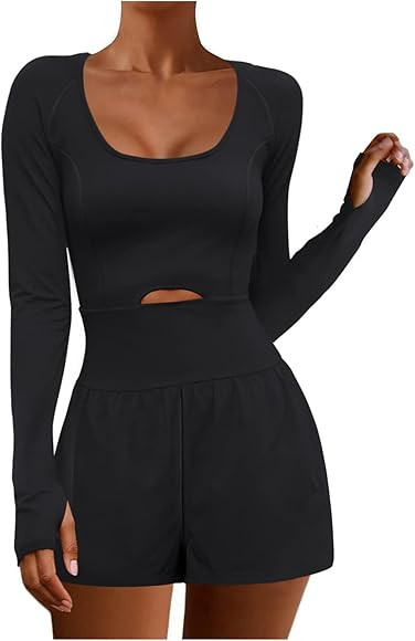 kcdigr Womens Running Onesie Workout Rompers One Piece Outfits Exercise Jumpsuits Solid Sleeveles... | Amazon (CA)