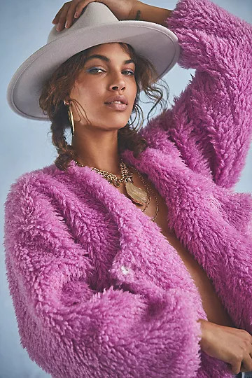 Lena Teddy Jacket | Free People (Global - UK&FR Excluded)