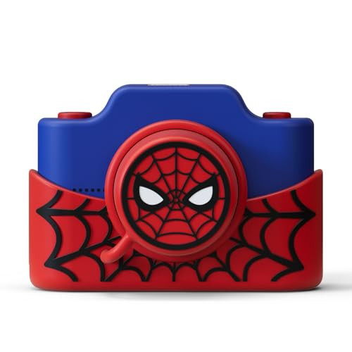 Spider-Man Kids Digital Camera & Video Camcorder with 3" Touchscreen, Soft Silicone Casing, Detachable Lens Cap, 32GB Memory Card - Model K2 by kiimento 2025 Upgrade | Amazon (US)