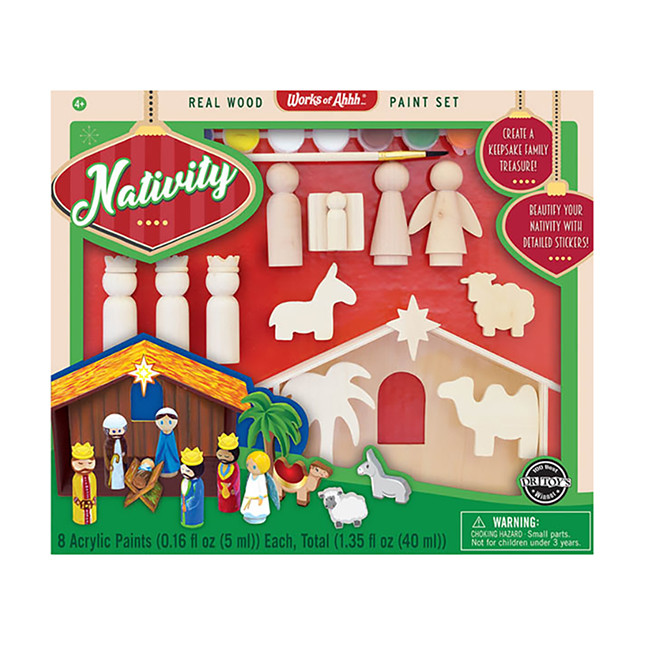 Works of Ahhh Nativity Paint Kit | Fat Brain Toys