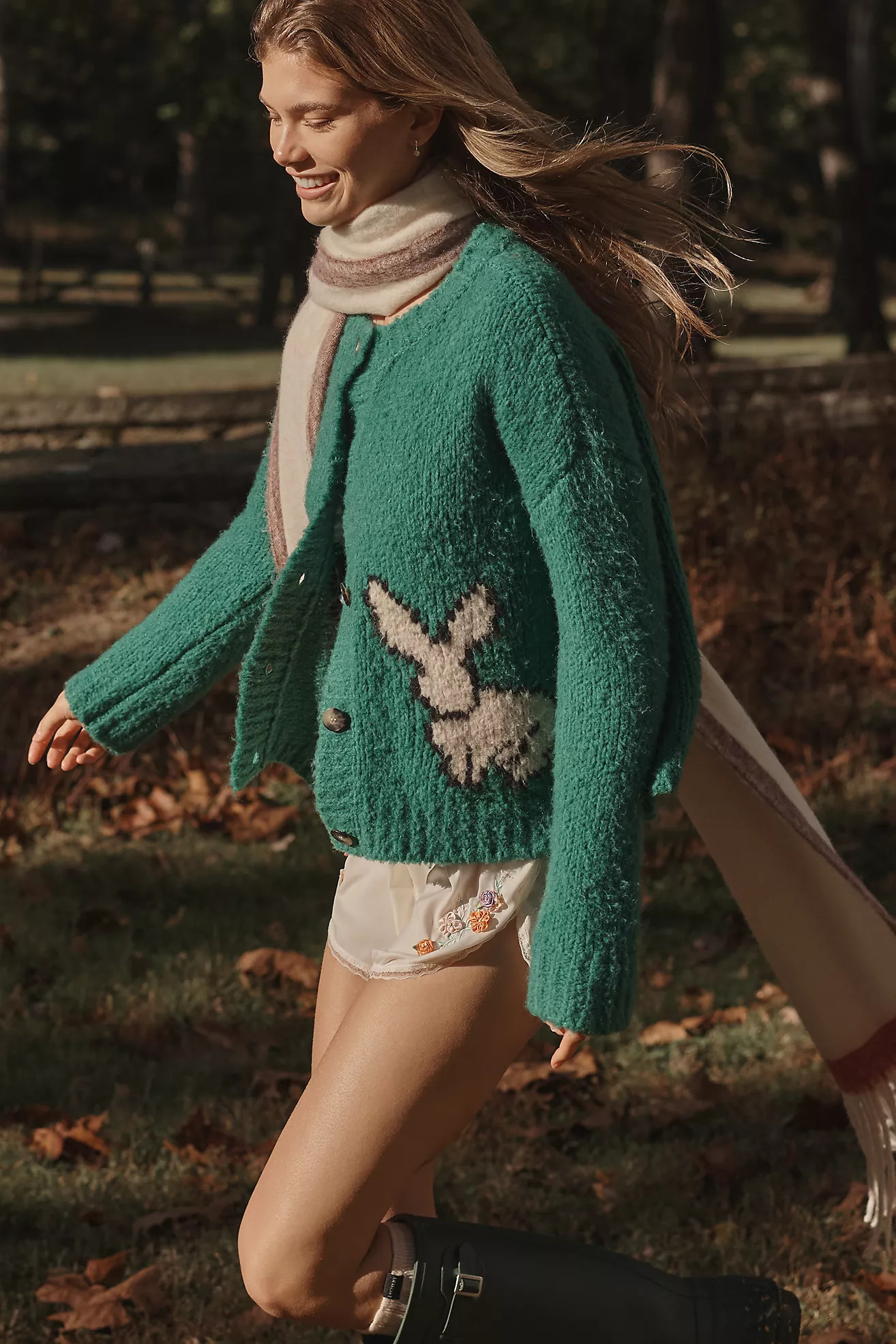 Maeve Bunny Slope Cardigan Sweater | Anthropologie (US)
