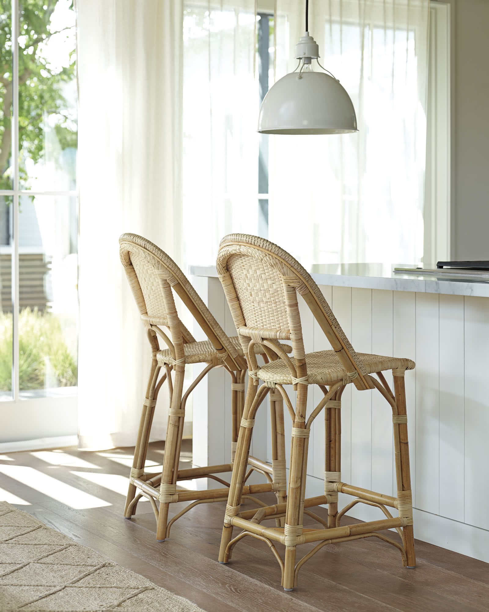 Sunwashed Riviera Counter Stool | Serena and Lily