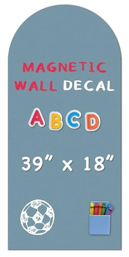 YOUNGJQ Magnetic Arch Wall Decal, Magnetic Chalkboard for Wall 39" x 18" Adhesive Backing Wallpaper for Playroom Home(Celadon) | Amazon (US)