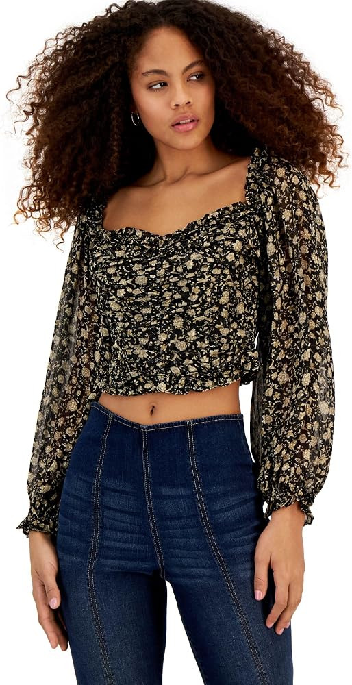Helena Floral Ruched Top | Amazon (US)