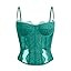 Dealmore Corset Tops For Women Going Out Lace Mesh Date Night Fall Fashion Outfits Clothes Crop C... | Amazon (US)