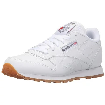 Boys Reebok CLASSIC LEATHER Shoe Size: 5.5 White - Gum Fashion Sneakers | Walmart (US)