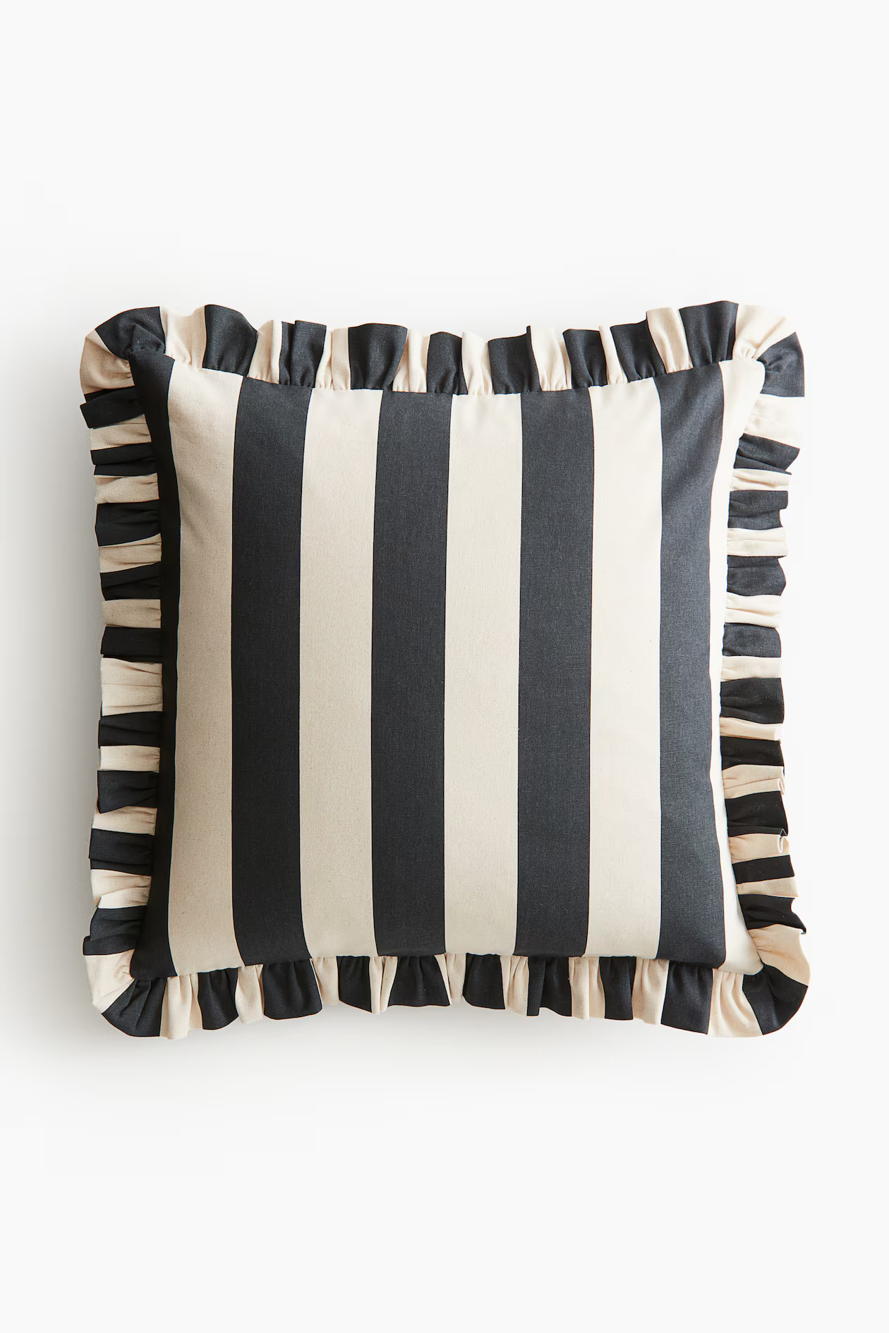 Ruffle-trimmed Cushion Cover | H&M (US + CA)