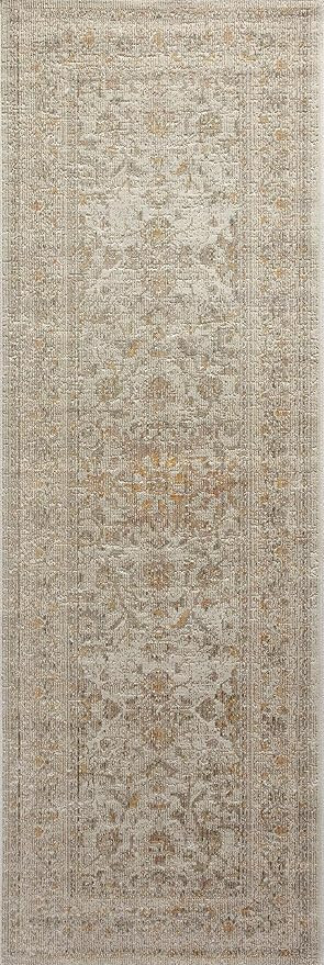 Loloi Chris Loves Julia x Rosemarie Collection ROE-02 Accent Rug 2'-7" x 4' Ivory/Natural Rectang... | Amazon (US)