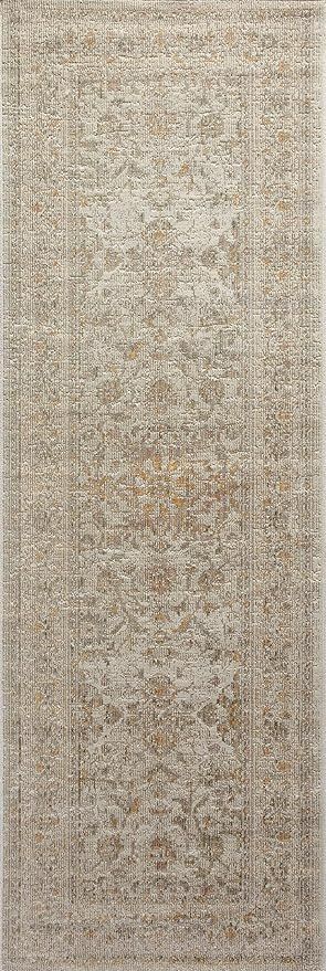 Loloi Chris Loves Julia x Rosemarie Collection ROE-02 Accent Rug 2'-7" x 4' Ivory/Natural Rectang... | Amazon (US)