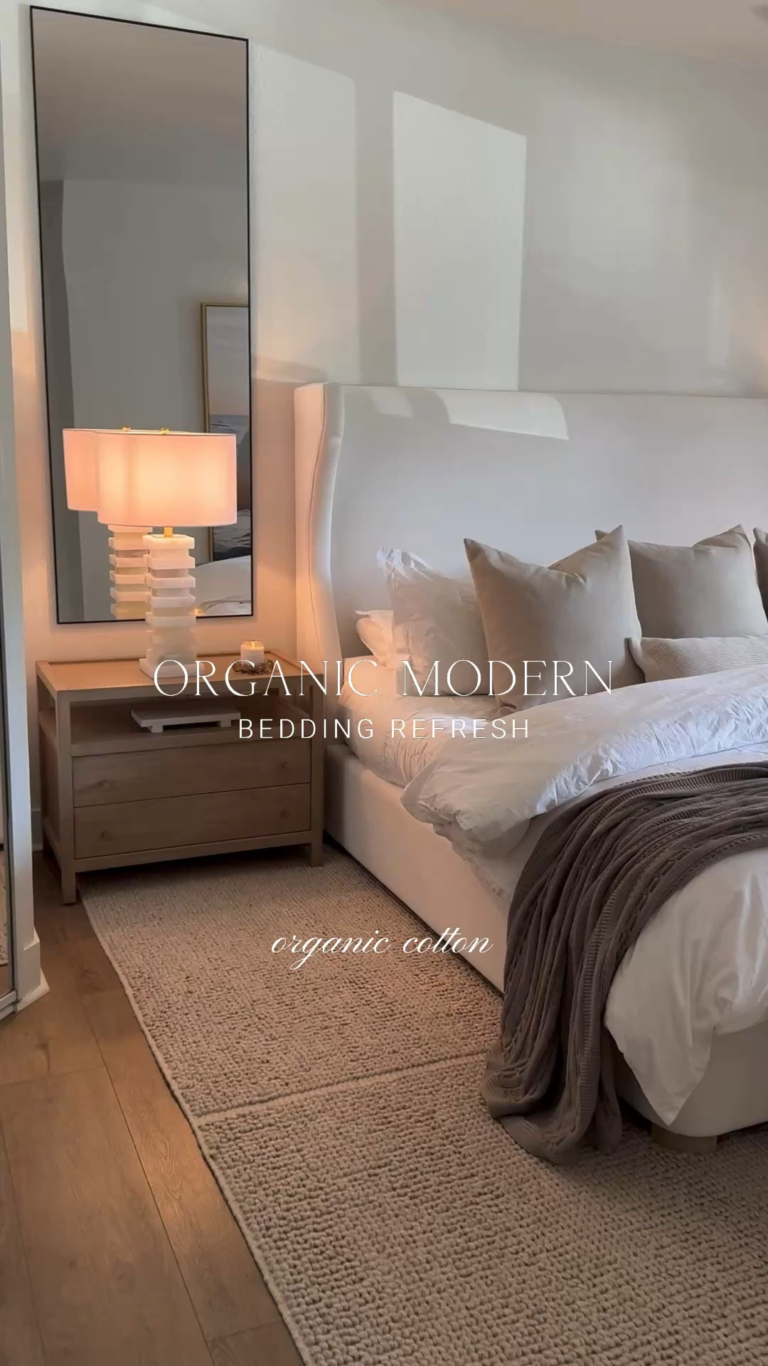 Budget friendly organic cotton breathable bedding ☁️ super crispy and the white is also thick enough you can’t see the duvet inside🤍

#LTKHome