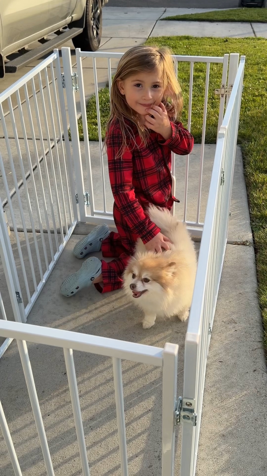 When your dog wants to be outside with the kids… but you want peace of mind 👀🐶

This outdoor pen setup keeps him close, safe, and part of everything — without worrying about wandering or other dogs.
The walk-through door alone makes it worth it.

One of our favorite Amazon finds lately.

#LTKHome #LTKmomlife #LTKstorytime