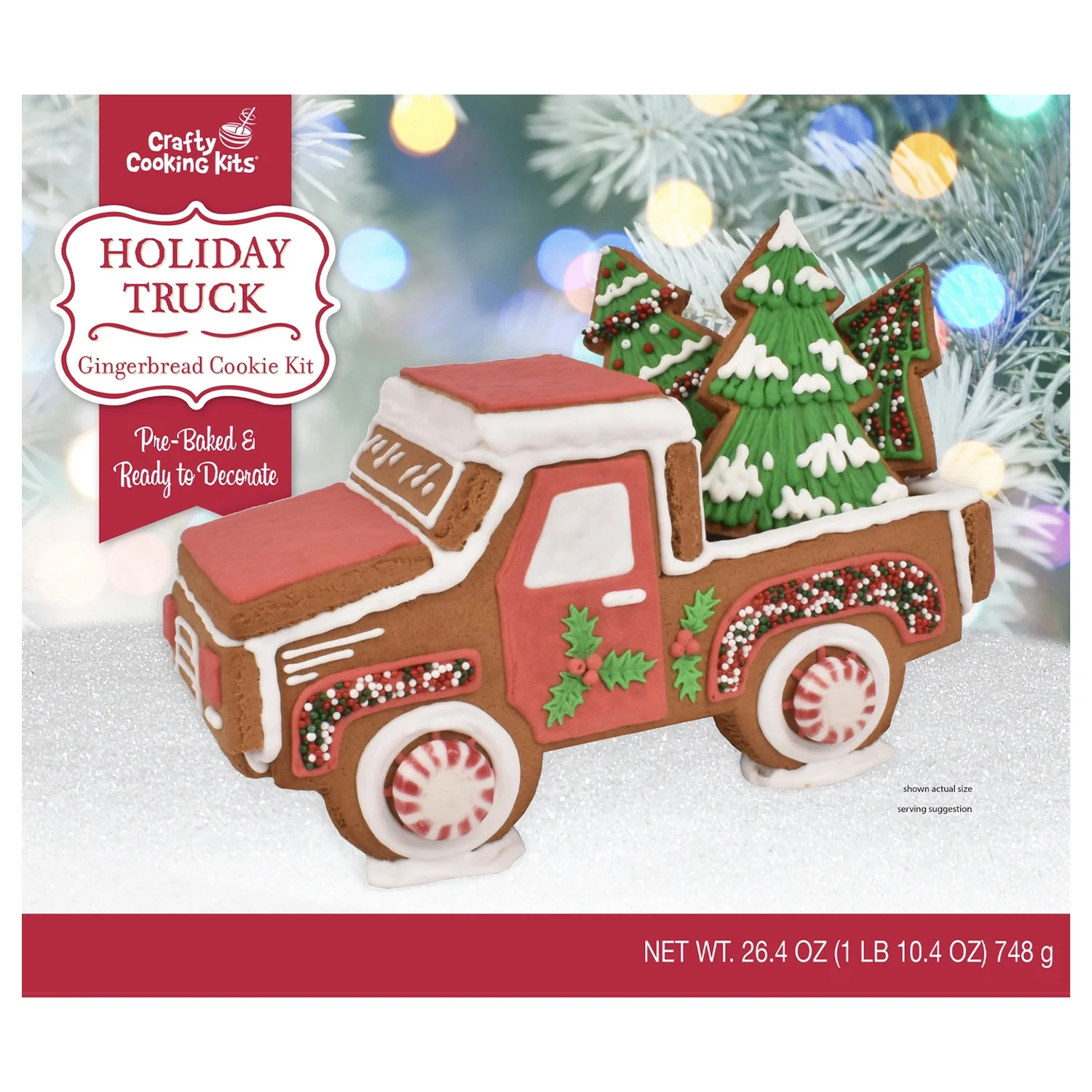 Crafty Cooking Kits Holiday Truck Gingerbread Cookie Kit, 26.4 oz., Contains Wheat | Walmart (US)