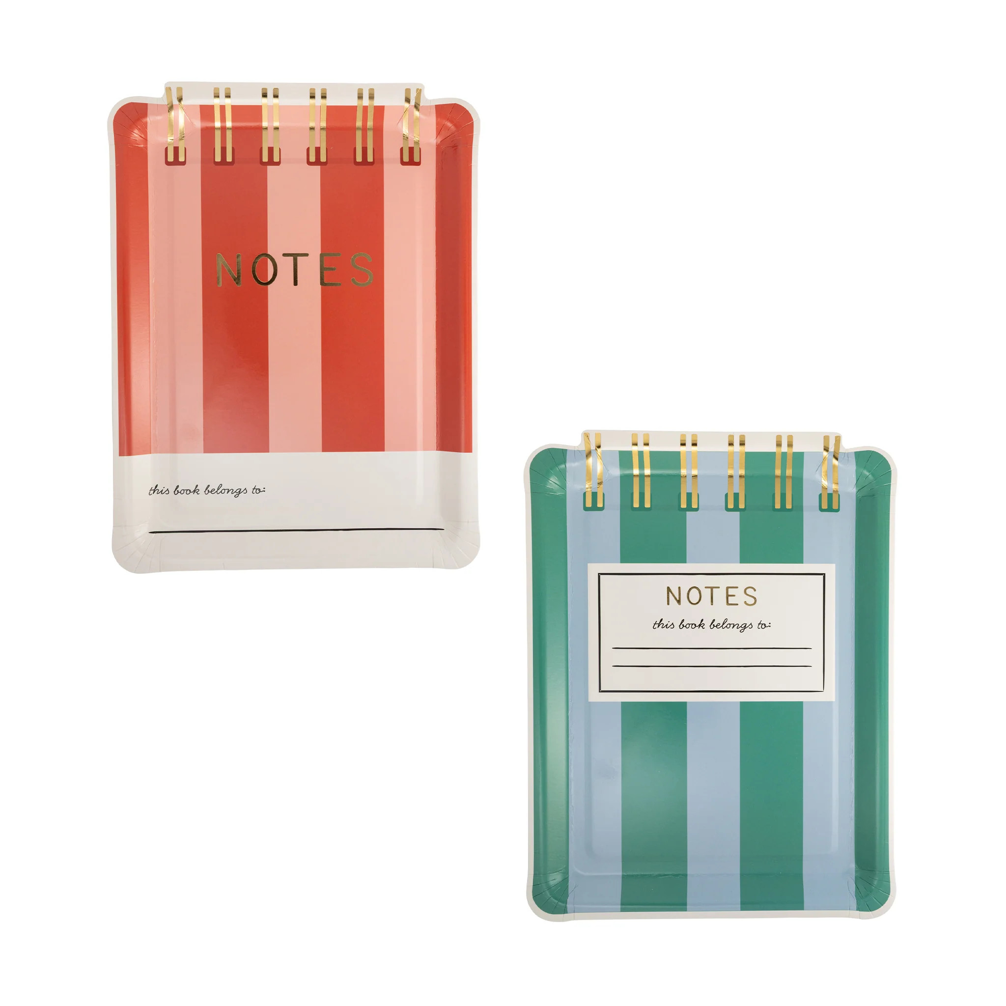 Occasions Notebook Shaped Plate Set | My Mind's Eye