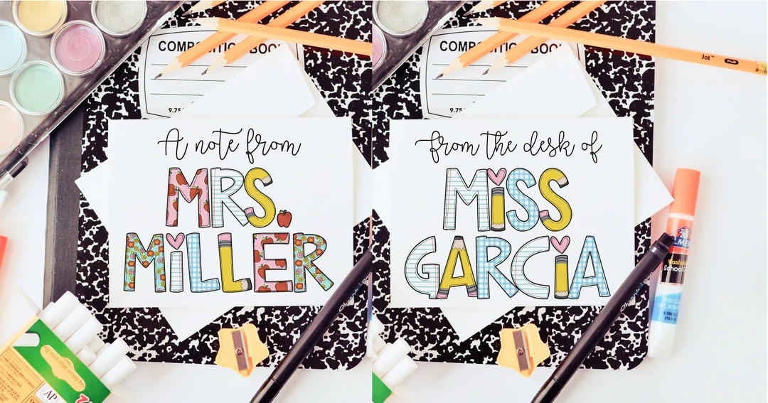 Teacher Card Stationary Set End of Year Teacher Gift Best - Etsy | Etsy (US)