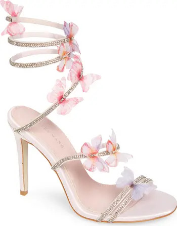 Aryana Rhinestone Ankle Wrap Sandal (Women) | Nordstrom