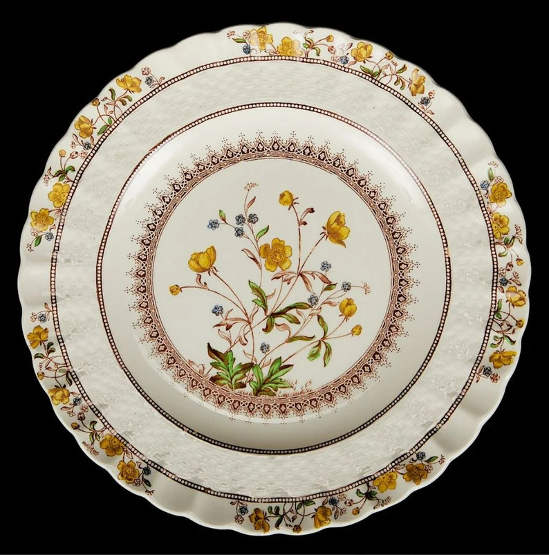 Antique / Vintage Copeland Spode's Buttercup Pattern / Dessert Plate - Etsy | Etsy (US)