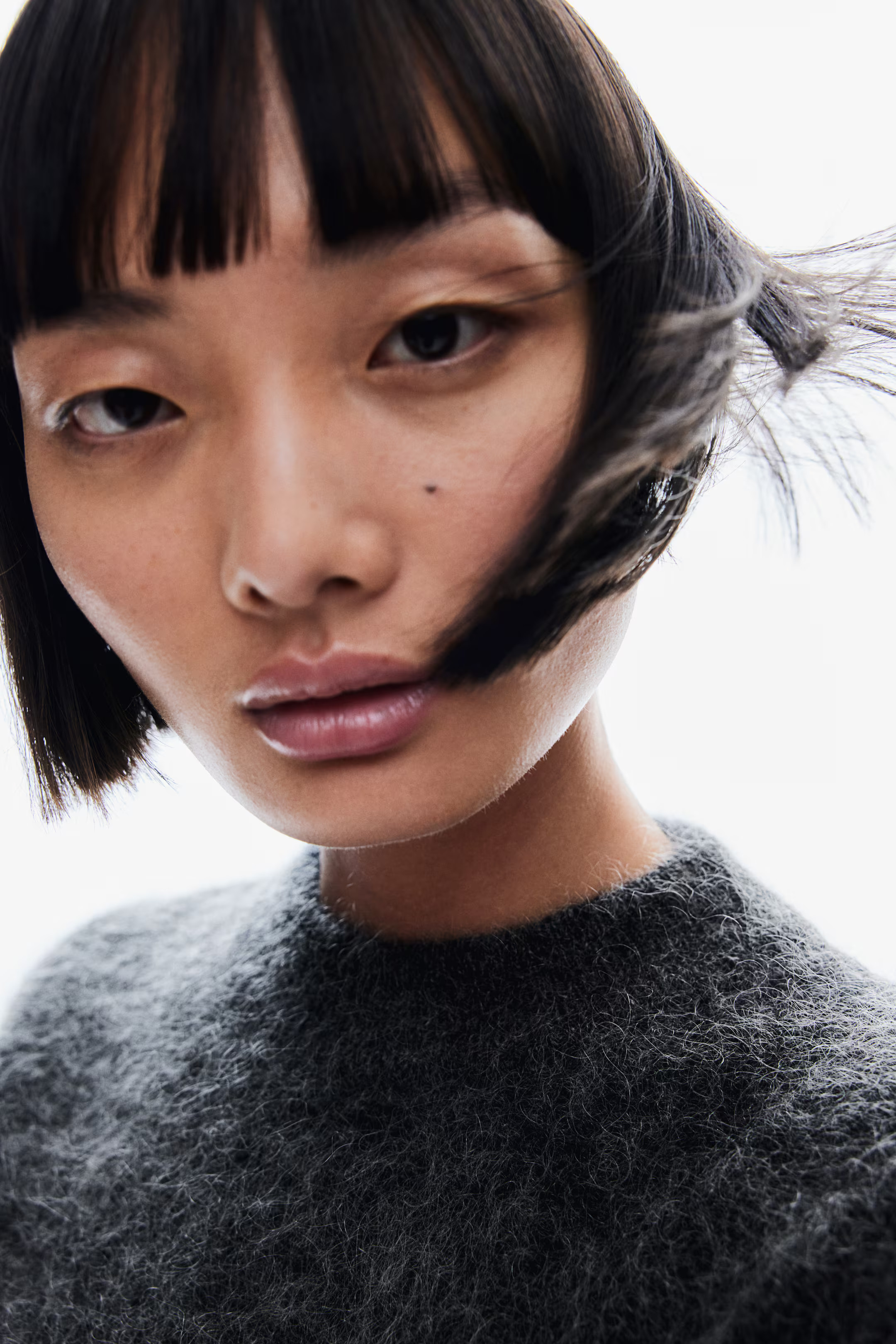 Short-Sleeved Mohair-Blend Top | H&M (US + CA)