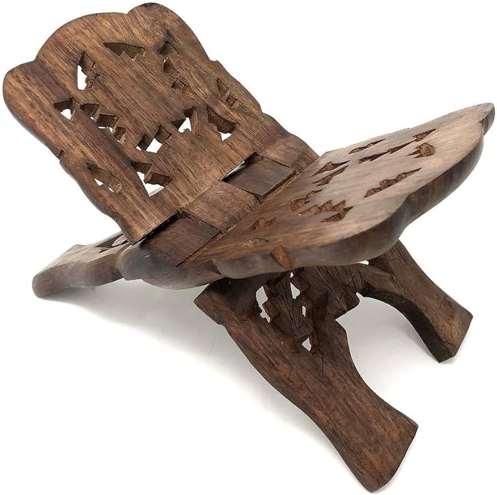 Azuregreen Quran Holder Book Stand Rihal Rehal Wooden Carved Eid | Amazon (US)