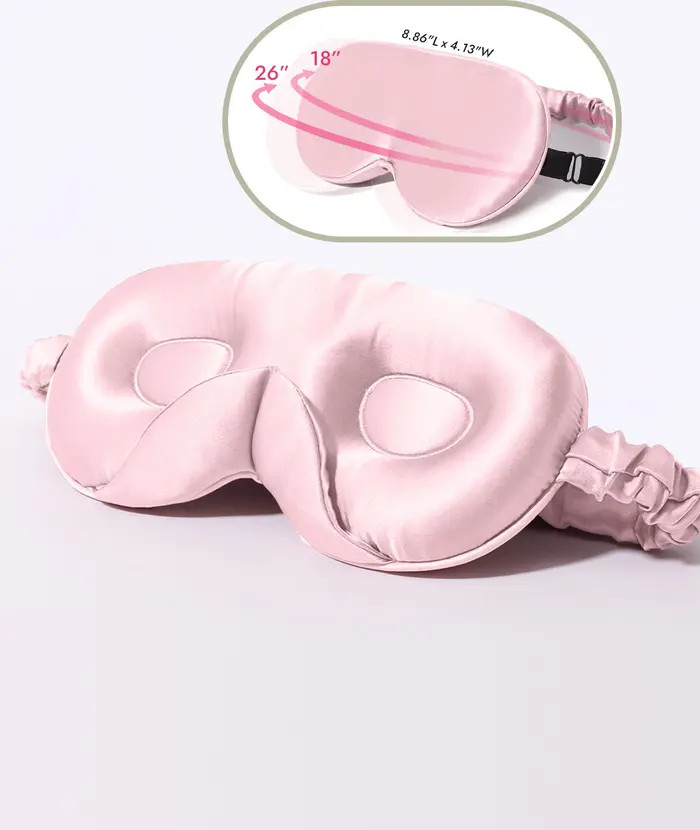 22 Momme Mulberry Silk Upgraded 3D Adjustable Eye Mask | Nordstrom