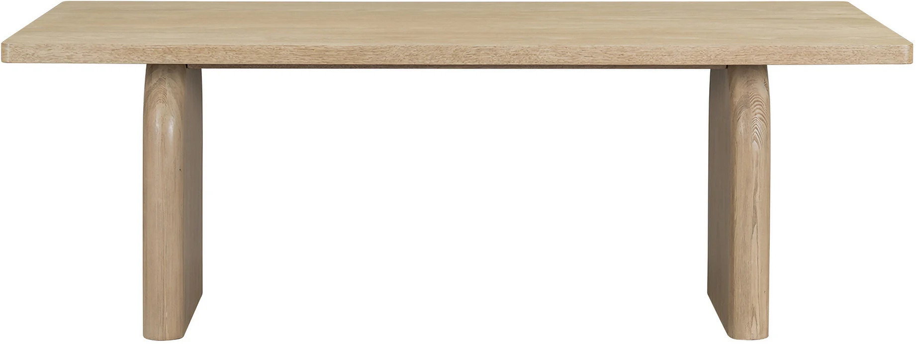 Pacifica Solid Contempory 72 Inch Dining Table In Natural Oak | 1stopbedrooms