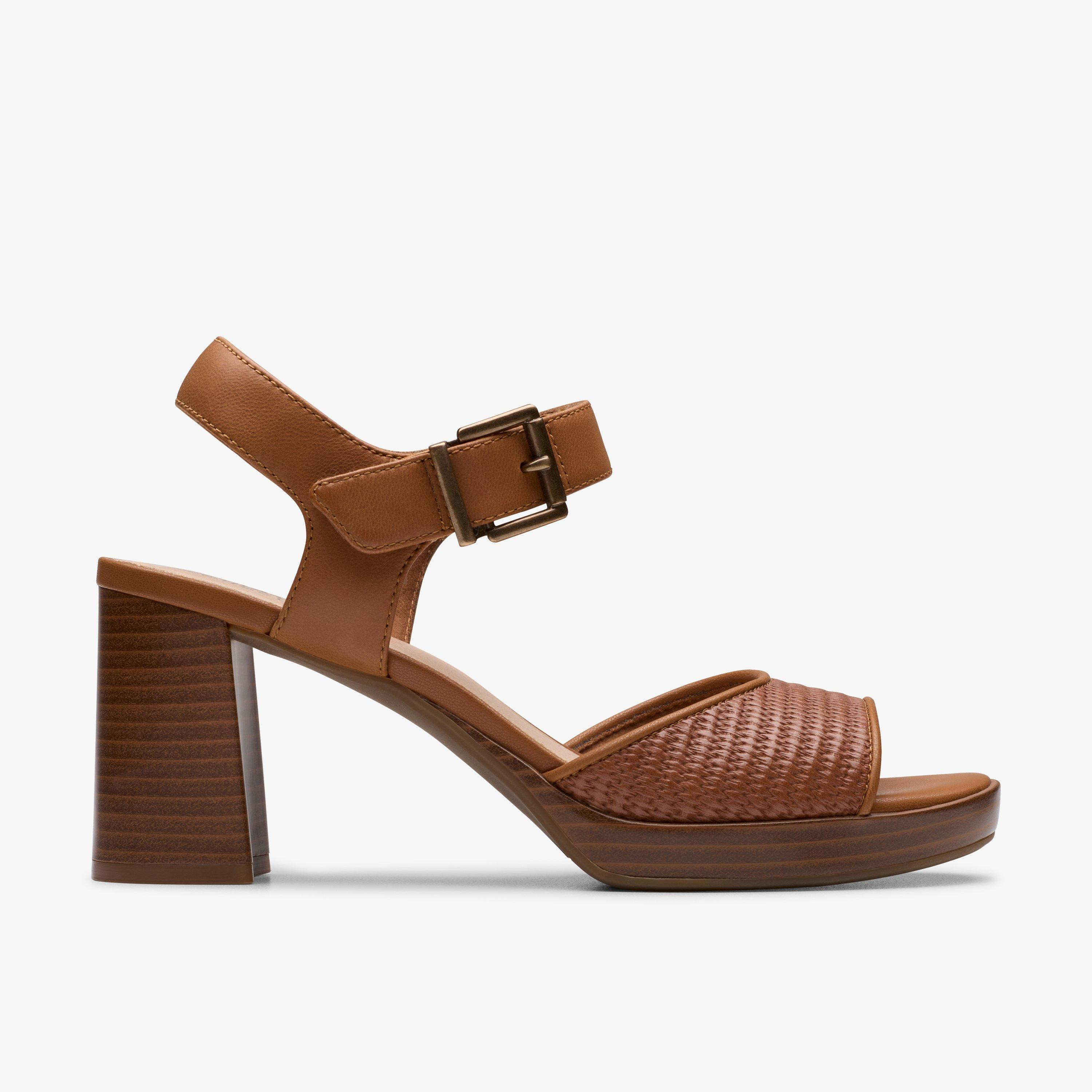 Women's AmbyrLyn Faye Tan Interest Heeled Sandals | Clarks | Clarks (US)