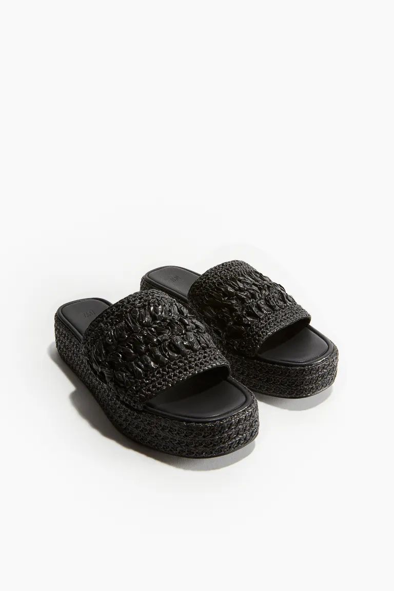 Platform Sandals - Black - Ladies | H&M US | H&M (US + CA)