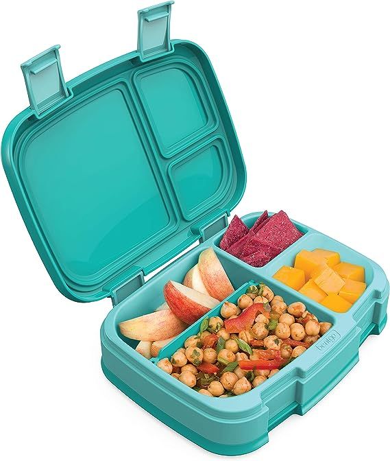 Bentgo Fresh (Aqua) – New & Improved Leak-Proof, Versatile 4-Compartment Bento-Style Lunch Box ... | Amazon (US)