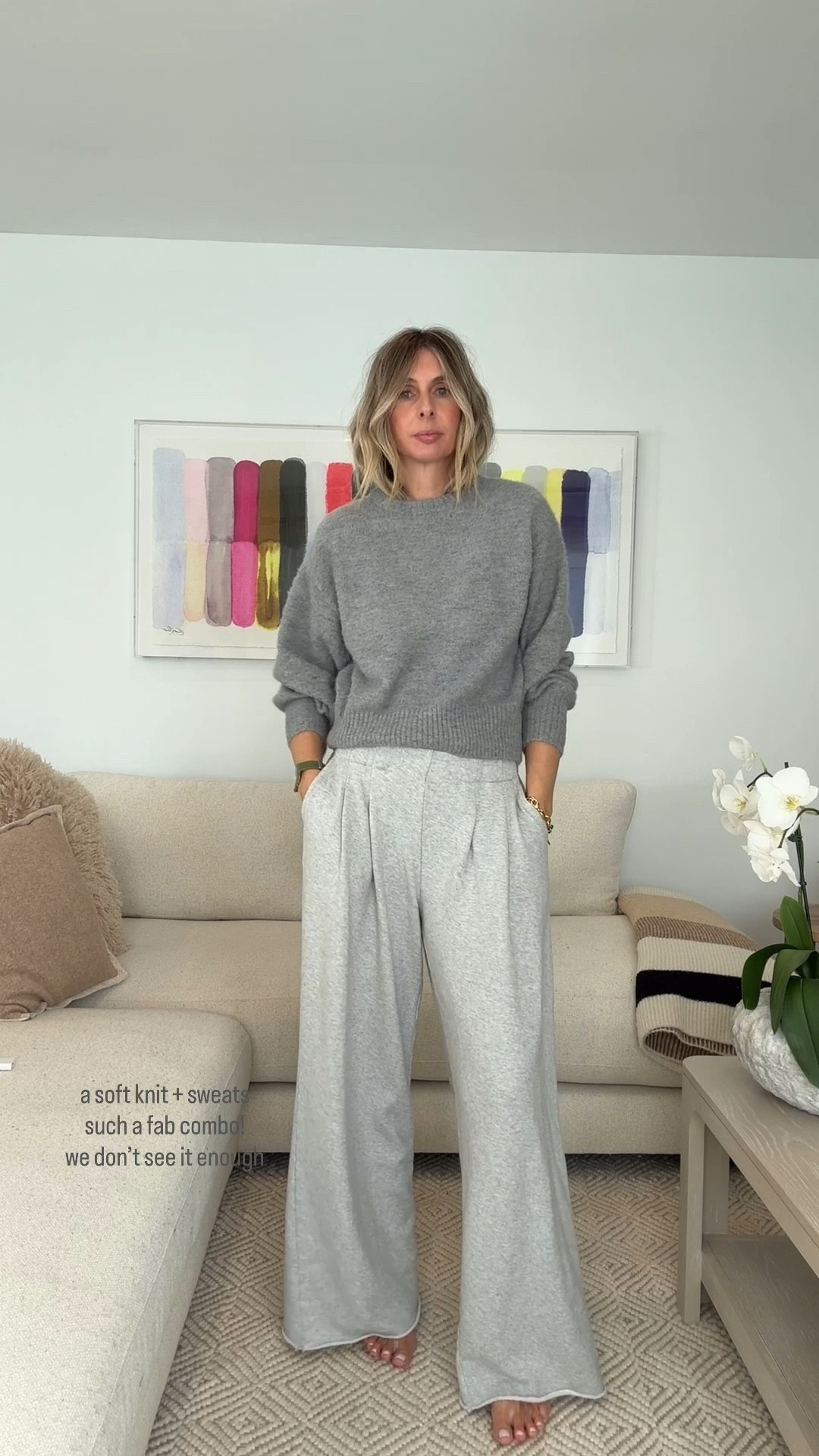 soft knit + sweats = miiiight be my favorite…especially when it’s monochromatic. 🩶

this sweater it’s on sale for $30 today. i wouldn’t pass up on this one if i were you. perfect for work and play! 

annnnnd, these insane sweats… i can’t get enough! 😮‍💨

#LTKOver40 #LTKTravel #LTKFindsUnder100