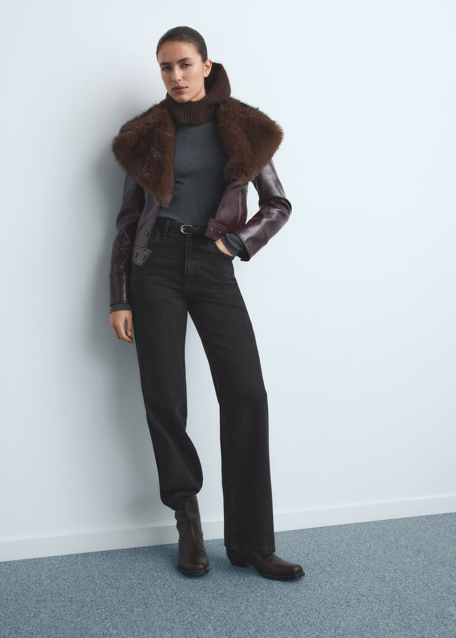 Danila high-waisted wide-leg jeans - Women | MANGO United Kingdom | MANGO (UK)