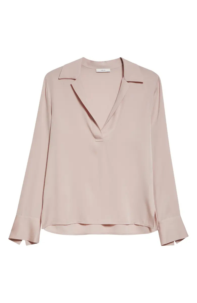 Vince Silk Blend Polo Shirt | Nordstrom | Nordstrom