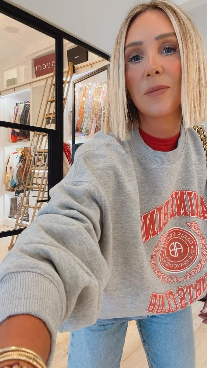 This NEW Anine Bing sweatshirt and tee 🔥🔥🔥