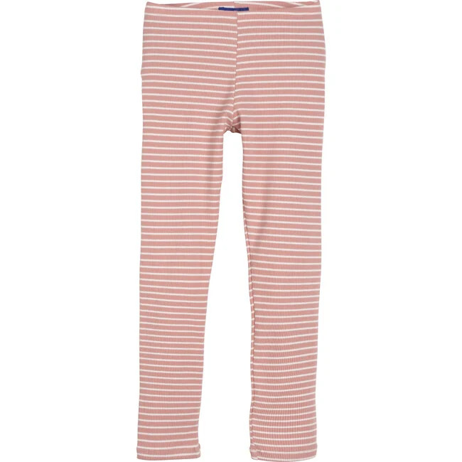 Reese Legging, Dusty Pink & Ivory Stripe | Maisonette