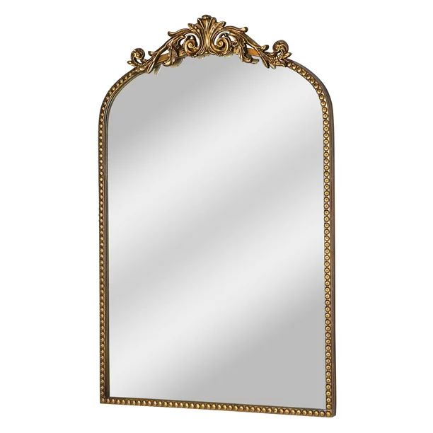 Better Homes & Gardens 20" x 30" Arch Metal Wall Mirror Décor in Gold Set of 1 | Walmart (US)
