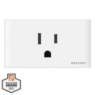10 Amp 120-Volt Smart Hubspace Wi-Fi Bluetooth Plug with Single Outlet Works with Amazon Alexa an... | The Home Depot
