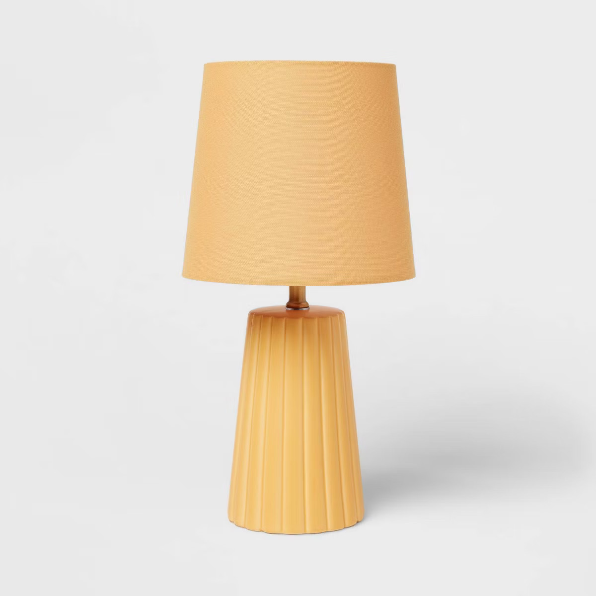 Tapered Ribbed Kids' Table Lamp Yellow - Pillowfort™ | Target