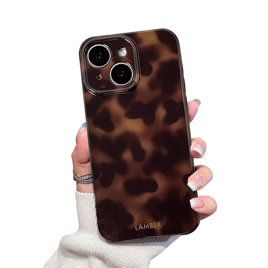 Cute Phone Case for iPhone 13 Case Amber Leopard Full Camera Protective Slim Shockproof Aesthetic... | Amazon (US)