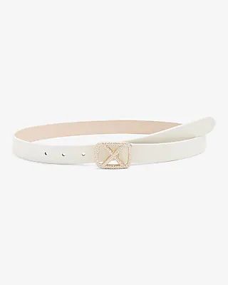 Embellished X Buckle Belt | Express