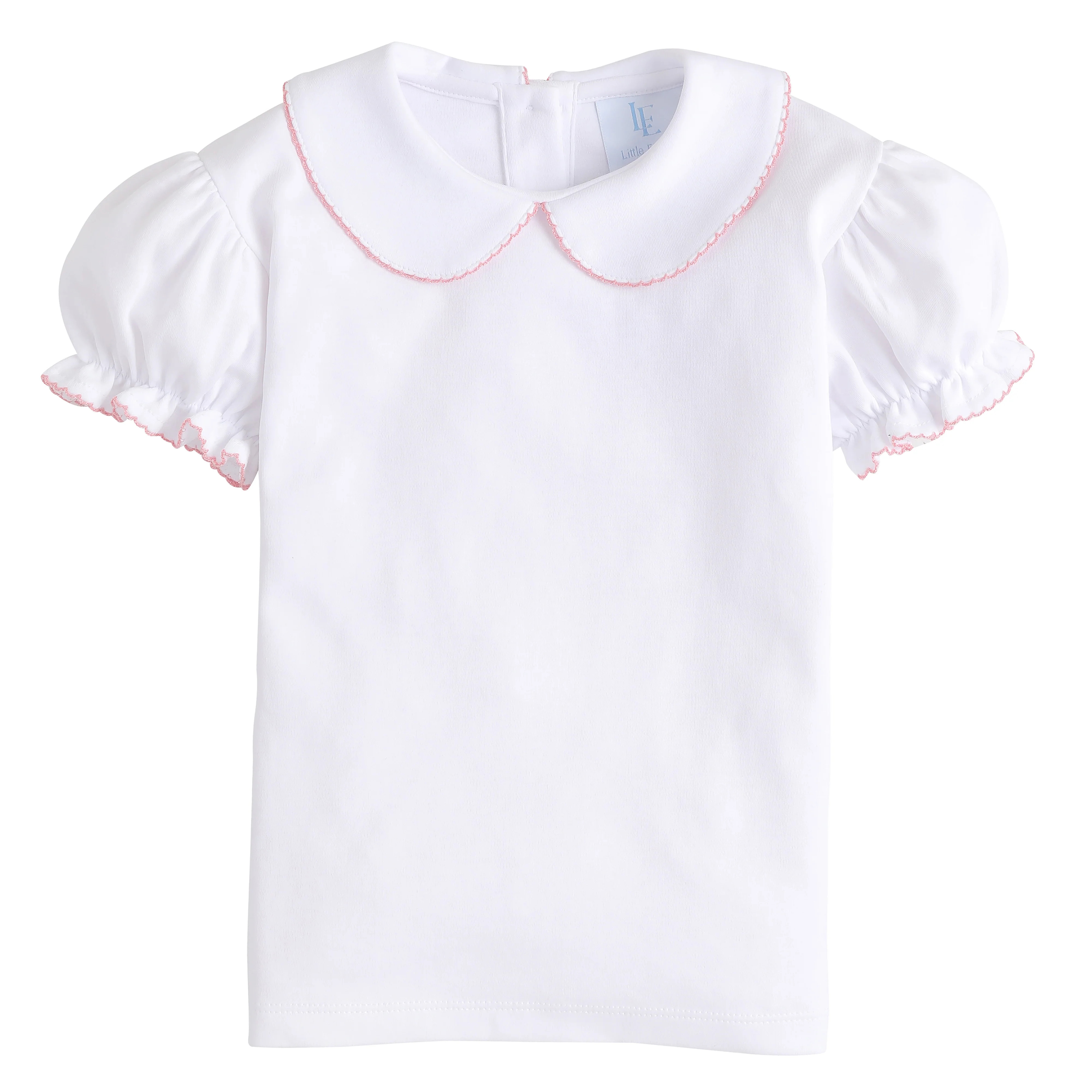Girls Peter Pan Collar Shirt - Monogrammed Shirt | Little English