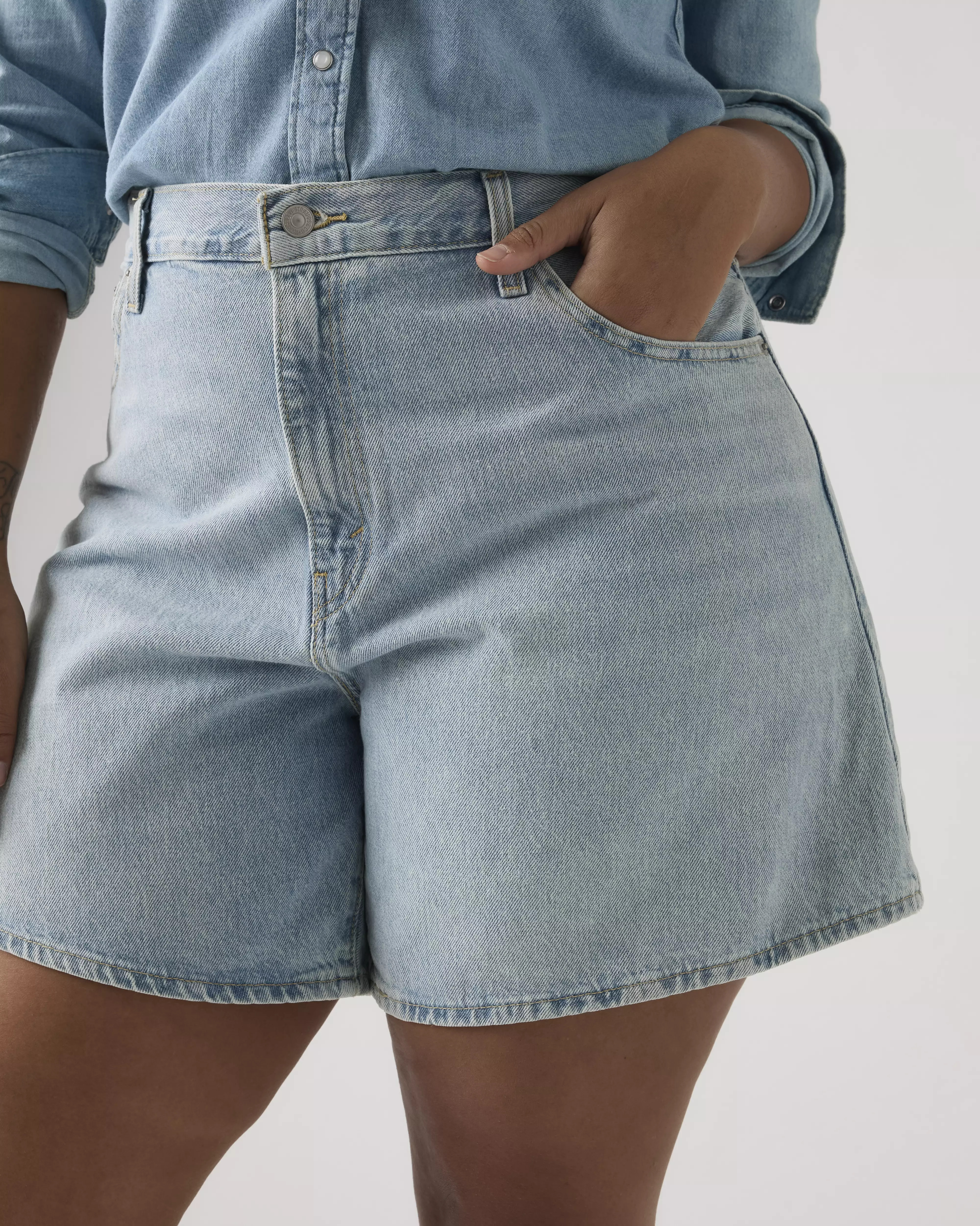 High Rise Baggy Women's Shorts - Medium Wash | Levi's® US | Levi's US