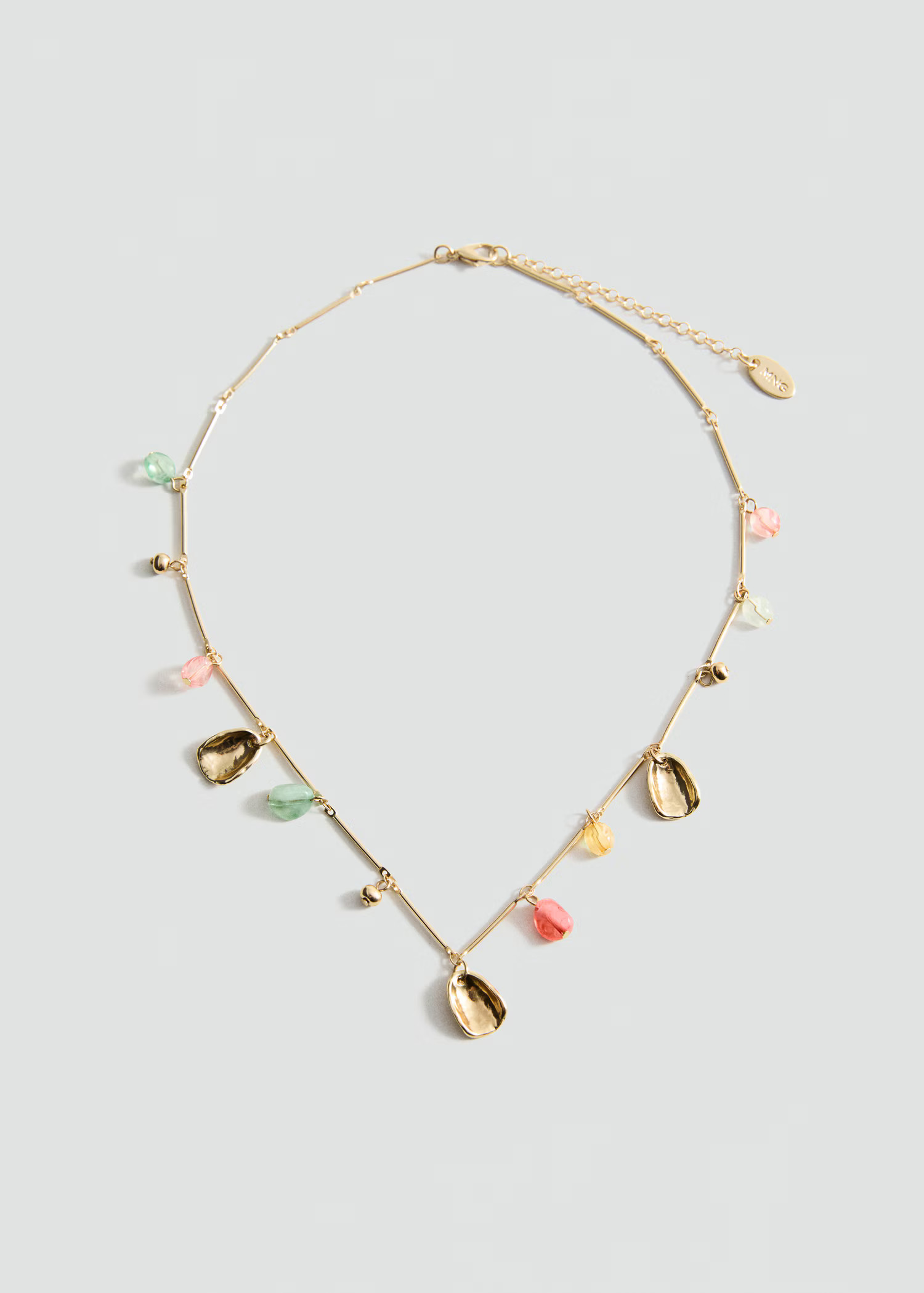 Combined bead chain necklace - Women | MANGO USA | Mango (US/MX/AU)