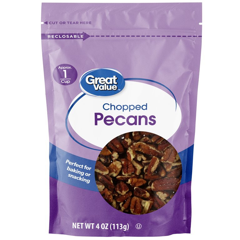 Great Value Chopped Pecans, 4 oz - Walmart.com | Walmart (US)
