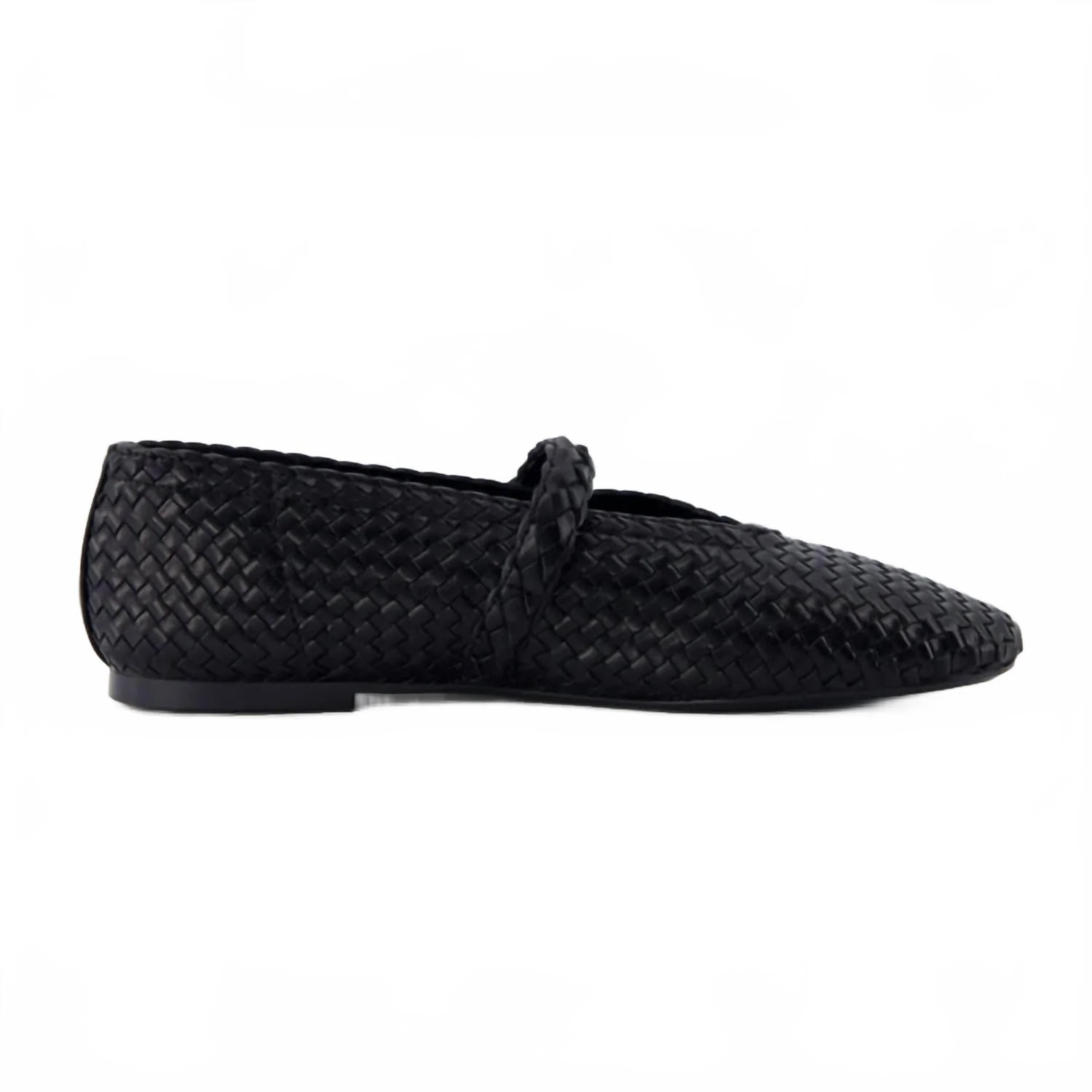 Women's Bistro Mary Jane Flats In Woven Black | Shop Simon