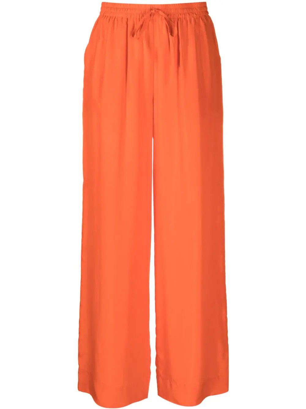 P.A.R.O.S.H. satin silk palazzo pants - Orange | Farfetch Global