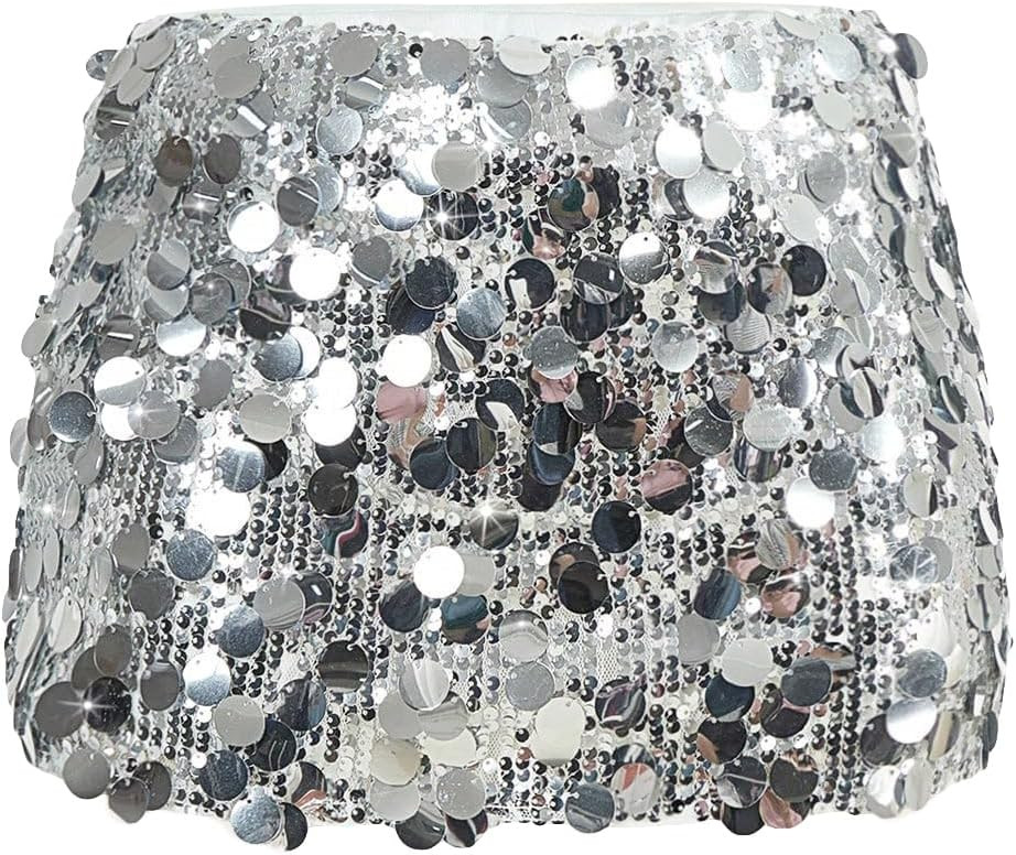 Women's Sequin Mini Skirt Sparkly Low Waist Bodycon Party Club Short Glitter Skirts | Amazon (US)
